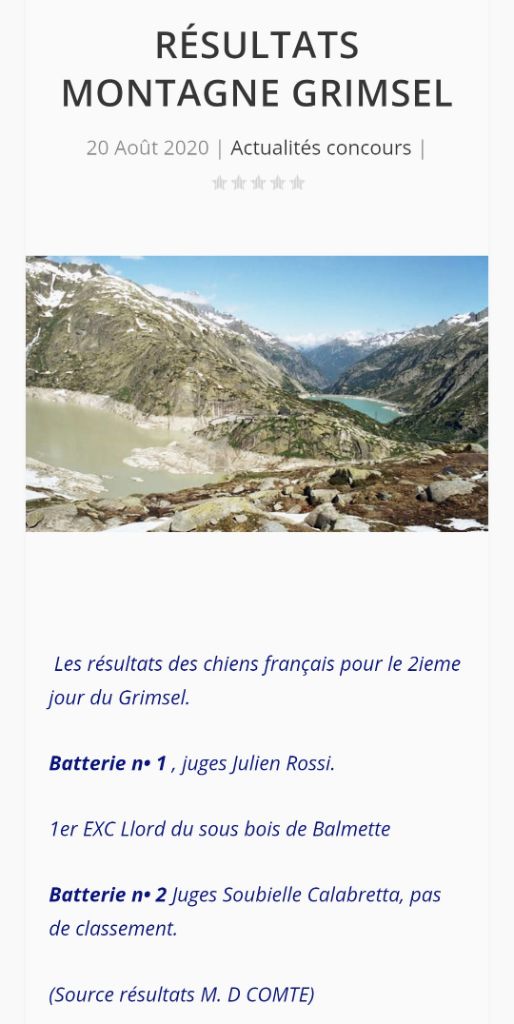 Du Sous Bois De Balmette - GRIMSEL 2020